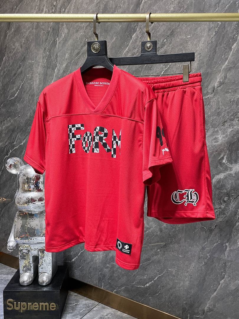 Chrome Hearts T-Shirt — 8798 (Set Red)
