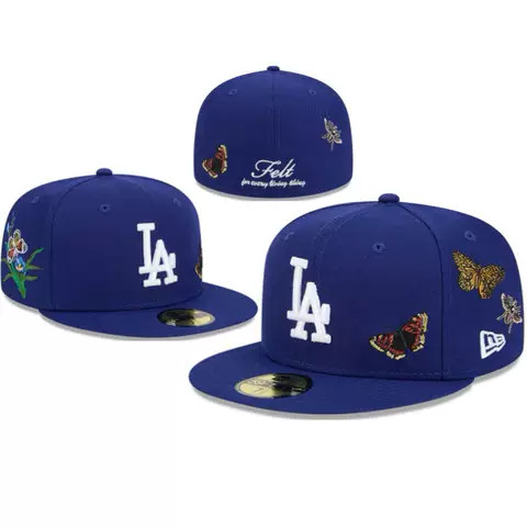 Felt x LA Dodgers Royal Blue Butterfly 59FIFTY (Alt) Angle 1
