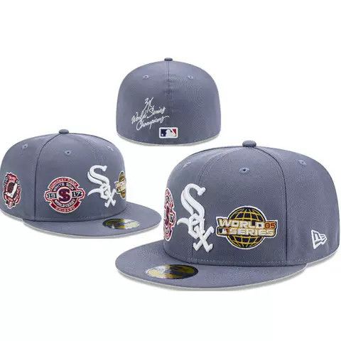 Chicago White Sox Grey 3x World Series Champions 59FIFTY (Alt) Angle 1