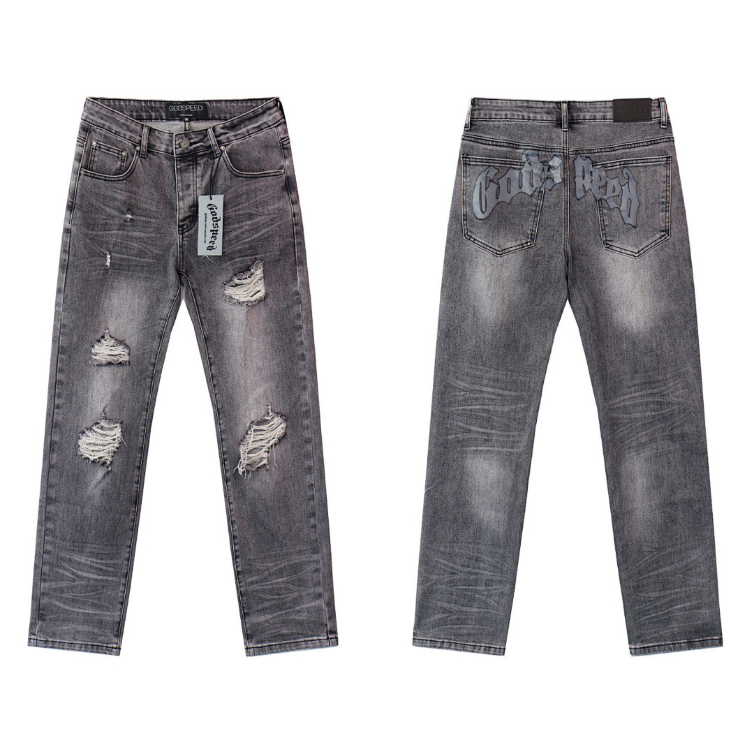 GodSpeed Jeans — 8211 (Smoke Gray) angle 1