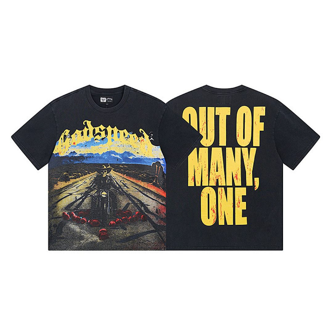 GodSpeed T-Shirt — 1011 (Washed Black) angle 1