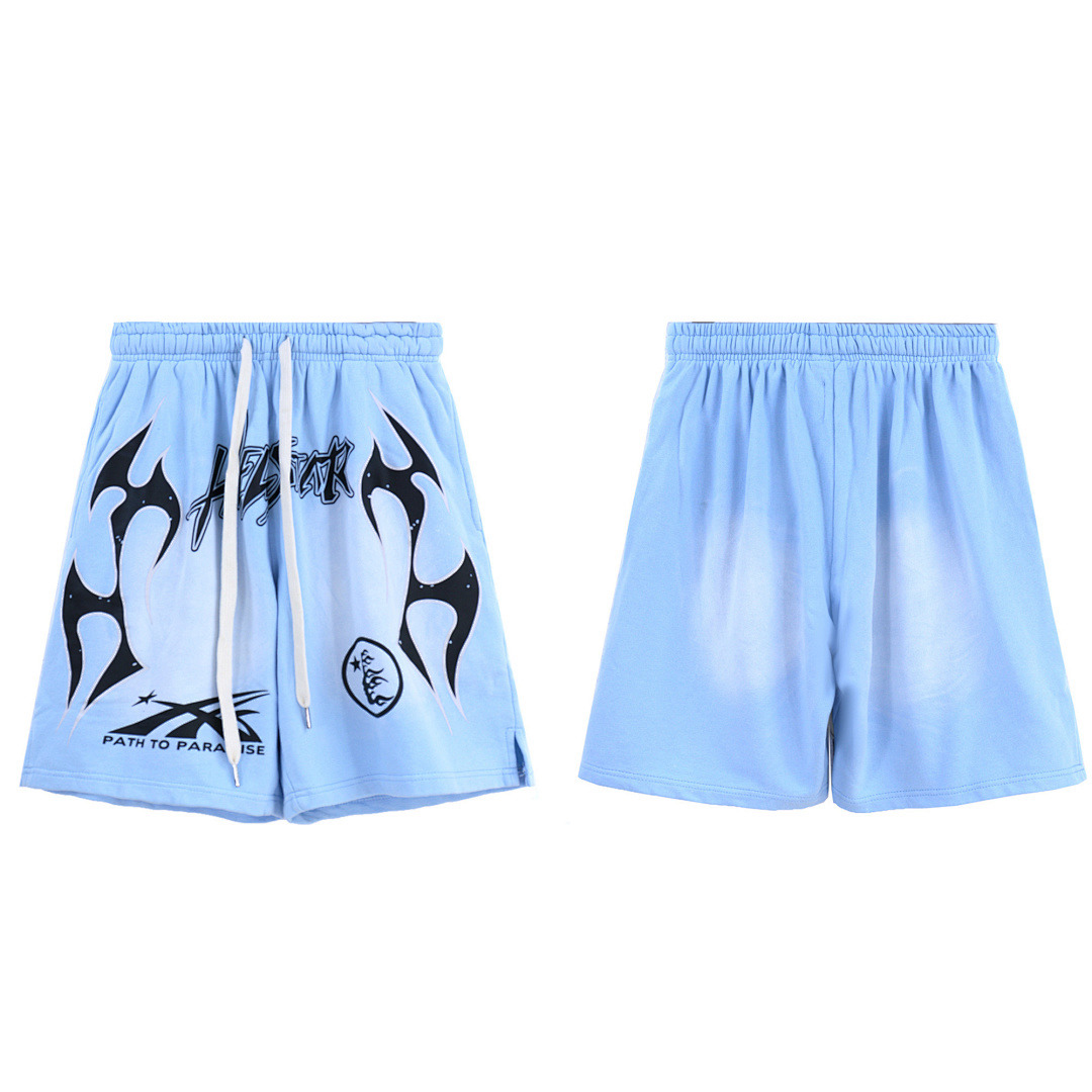 Hellstar Shorts — BRA-8625 (Blue) angle 1