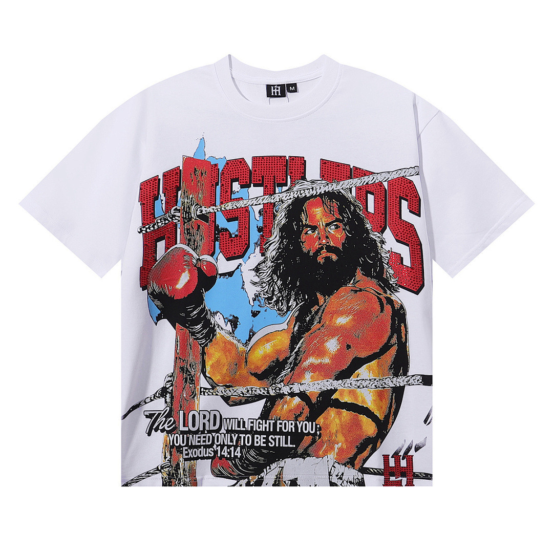 Hellstar T-Shirt — FH-LH005 (White) angle 1