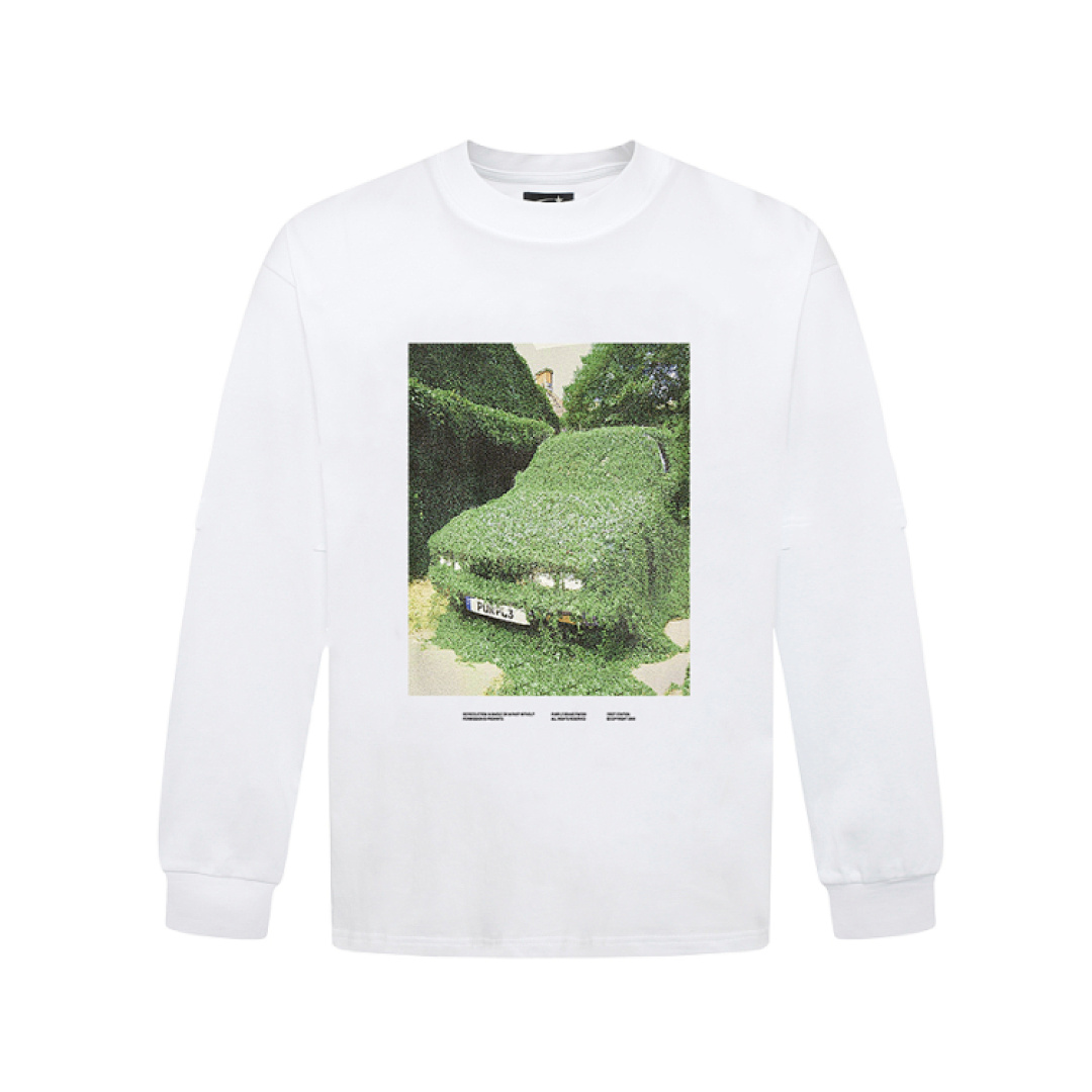 Purple Brand Long Sleeve —# White angle 1
