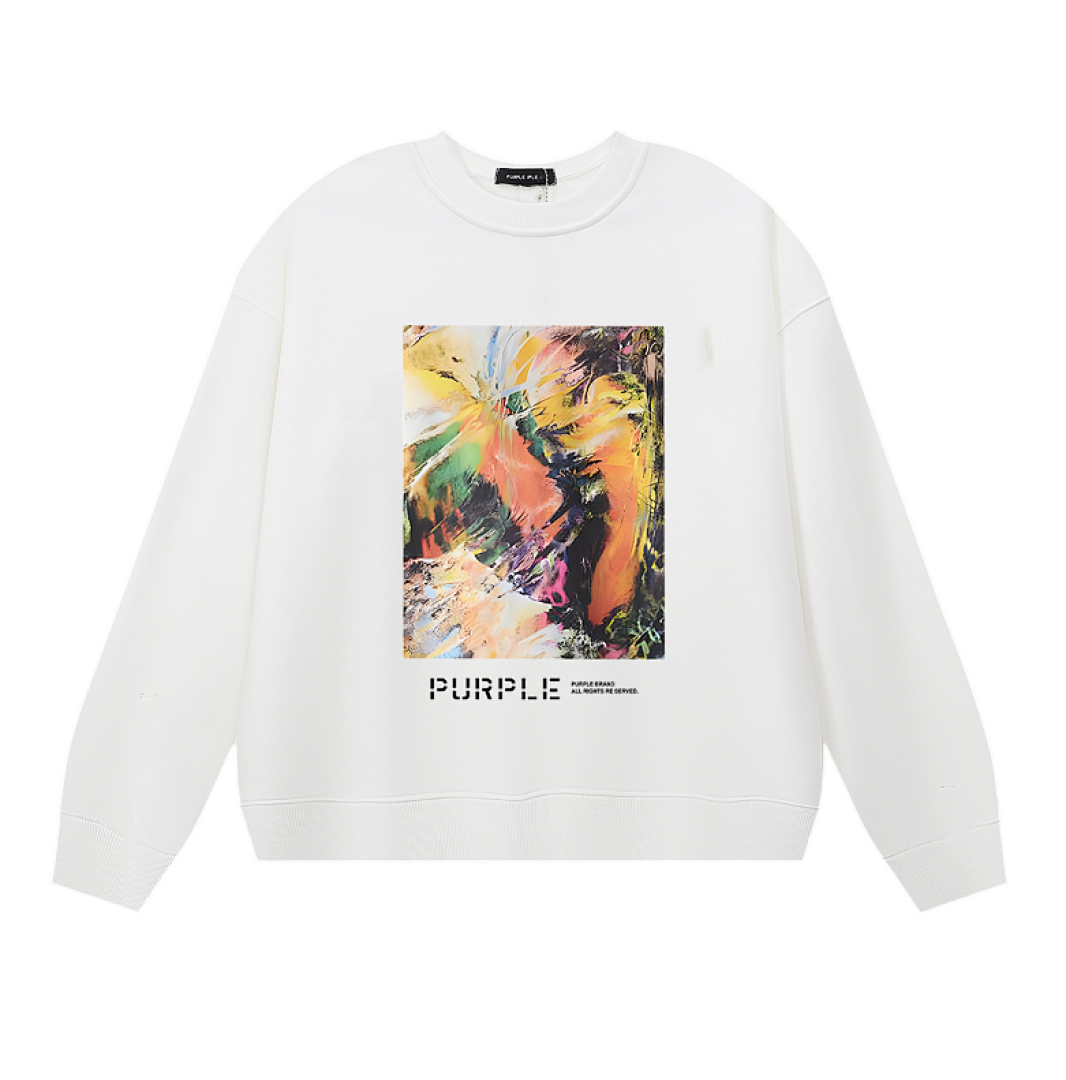 Purple Brand Long Sleeve —# White angle 1