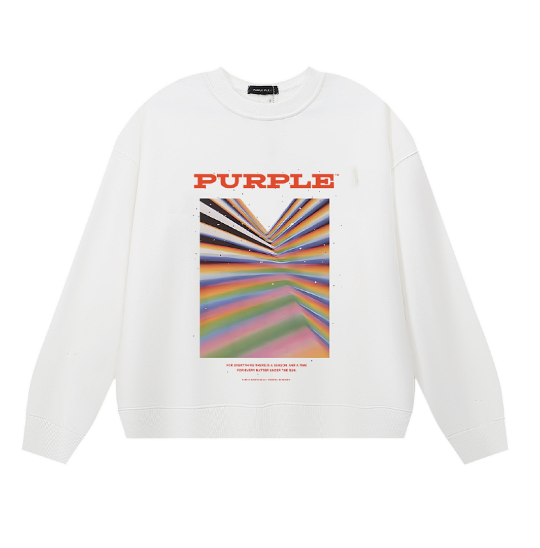 Purple Brand Long Sleeve —# White angle 1