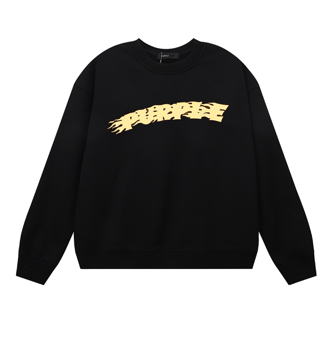 Purple Brand Long Sleeve —# Black angle 1