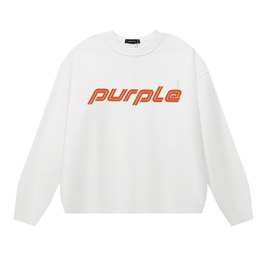 Purple Brand Long Sleeve —# White angle 1