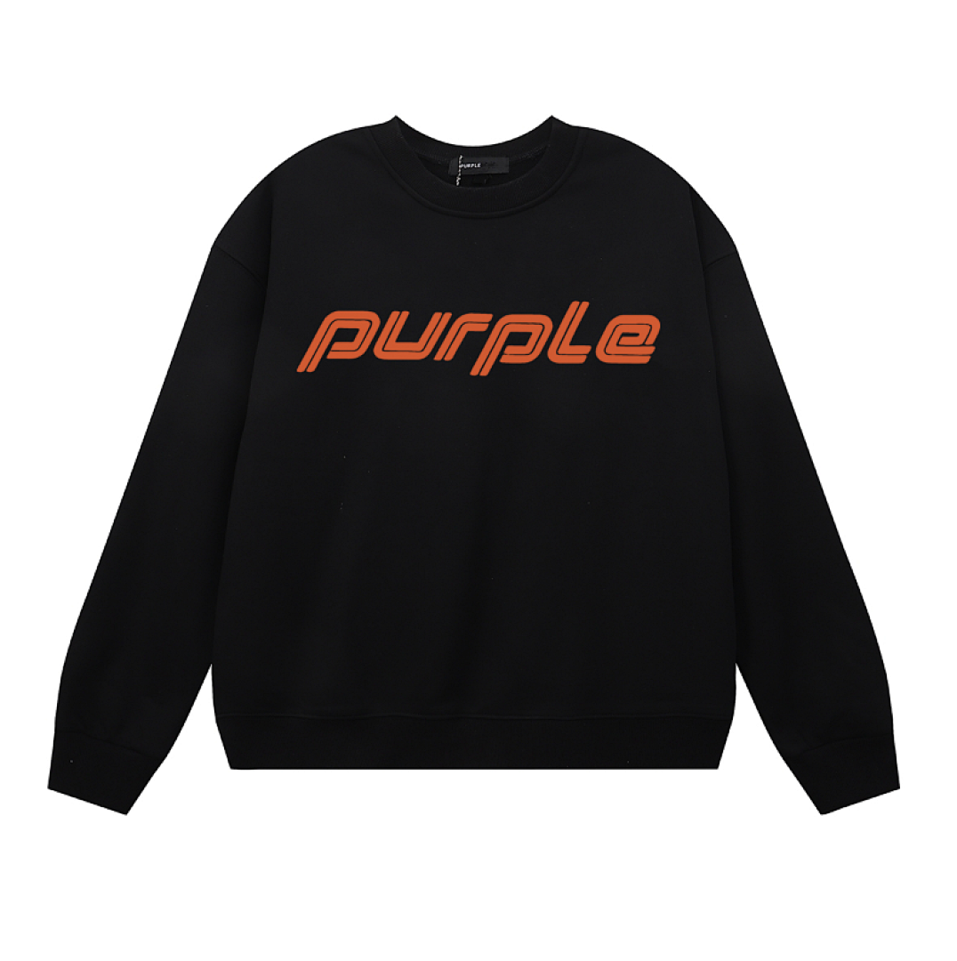 Purple Brand Long Sleeve —# Black angle 1
