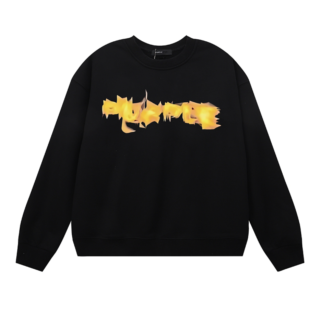 Purple Brand Long Sleeve —# Black angle 1