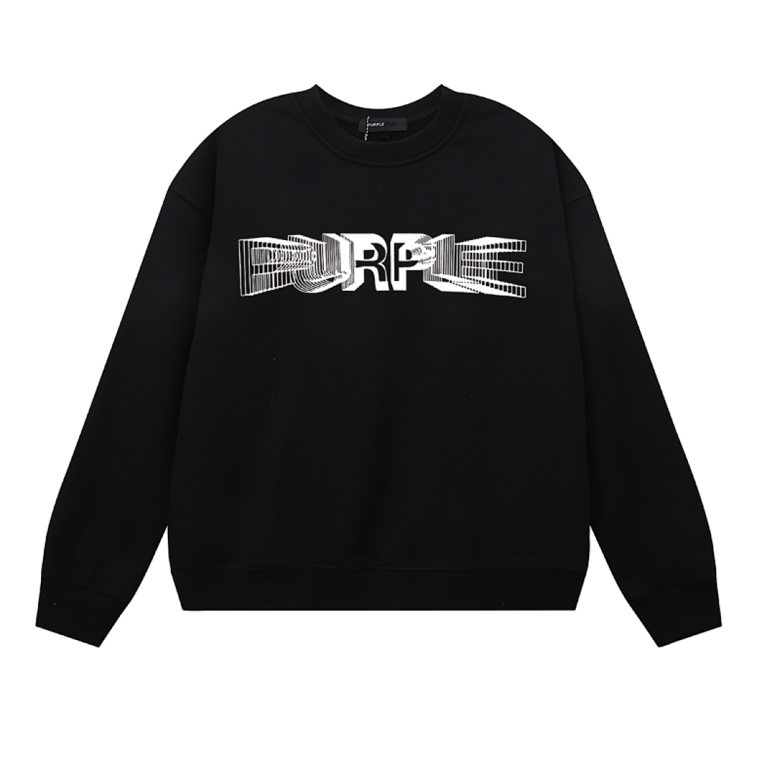 Purple Brand Long Sleeve —# Black angle 1