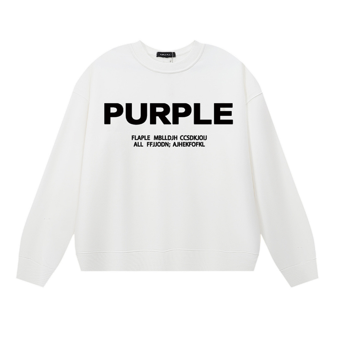 Purple Brand Long Sleeve —# White angle 1