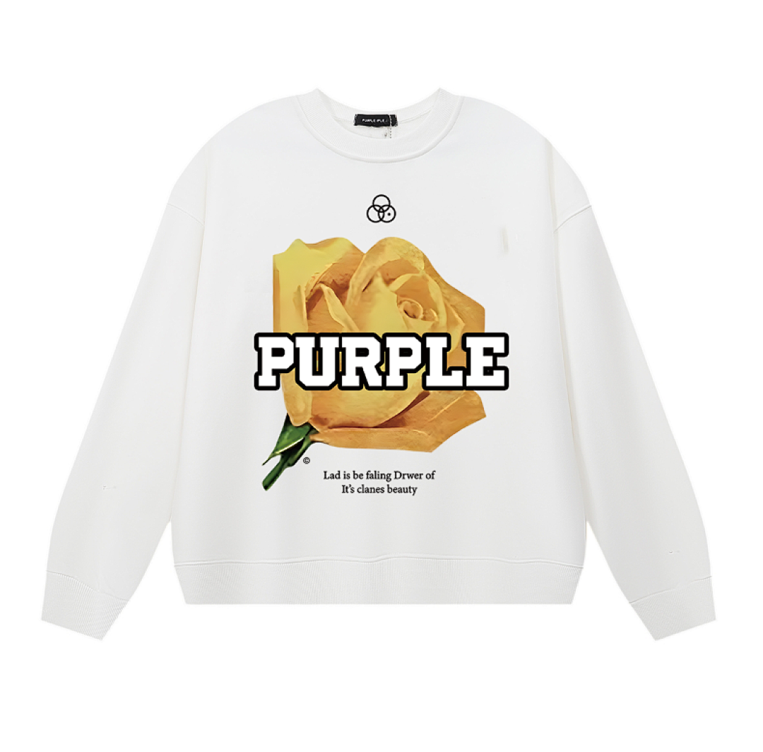 Purple Brand Long Sleeve —# White angle 1