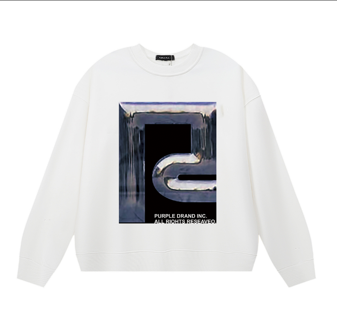 Purple Brand Long Sleeve —# White angle 1