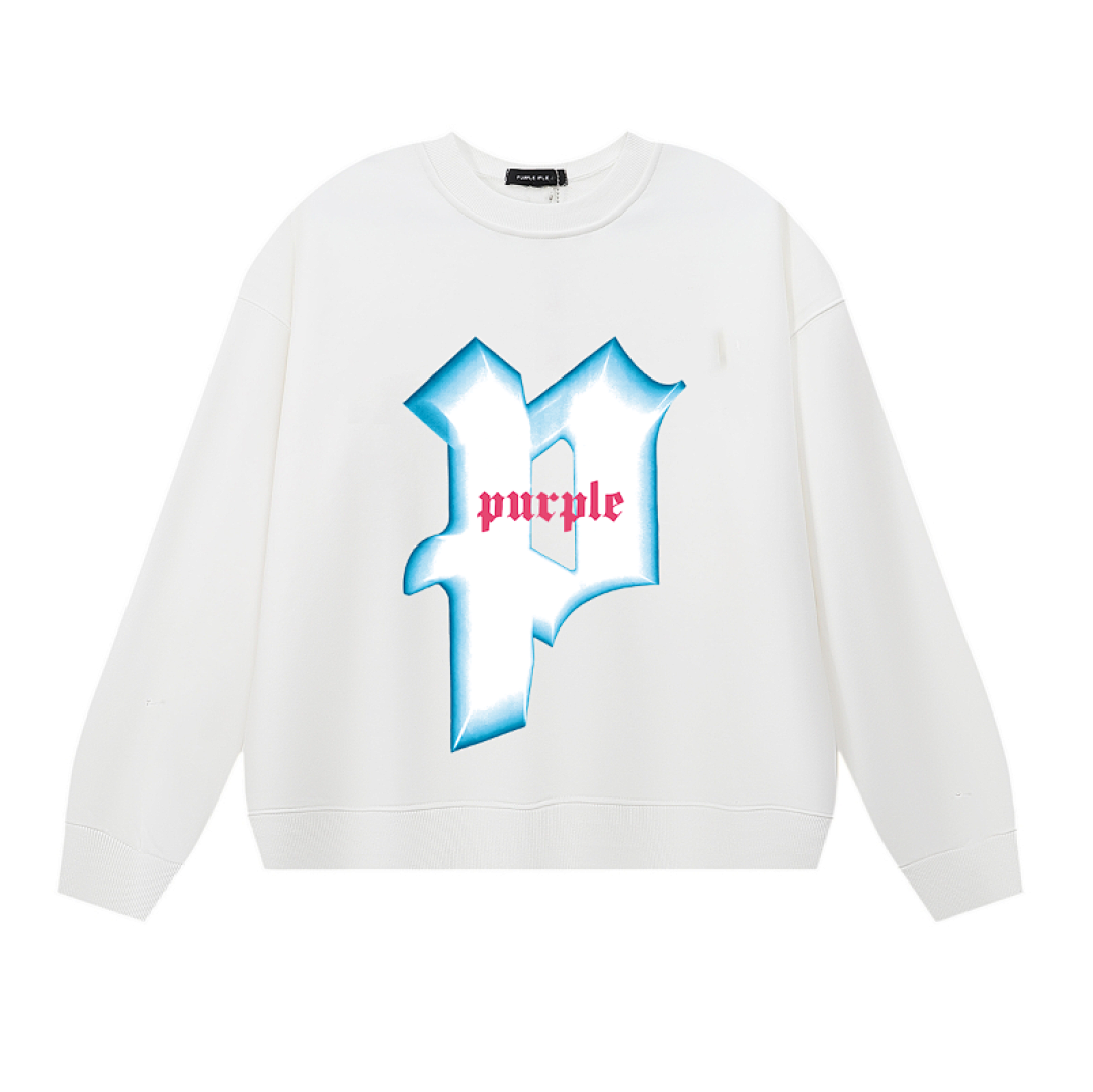Purple Brand Long Sleeve —# White angle 1