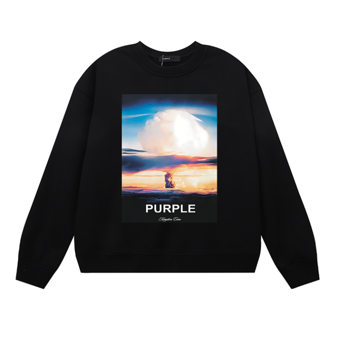 Purple Brand Long Sleeve —# Black angle 1