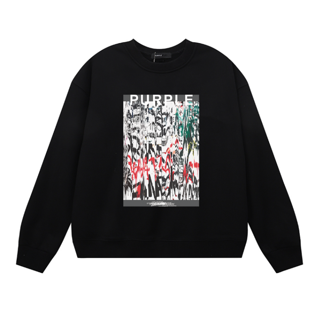 Purple Brand Long Sleeve —# Black angle 1