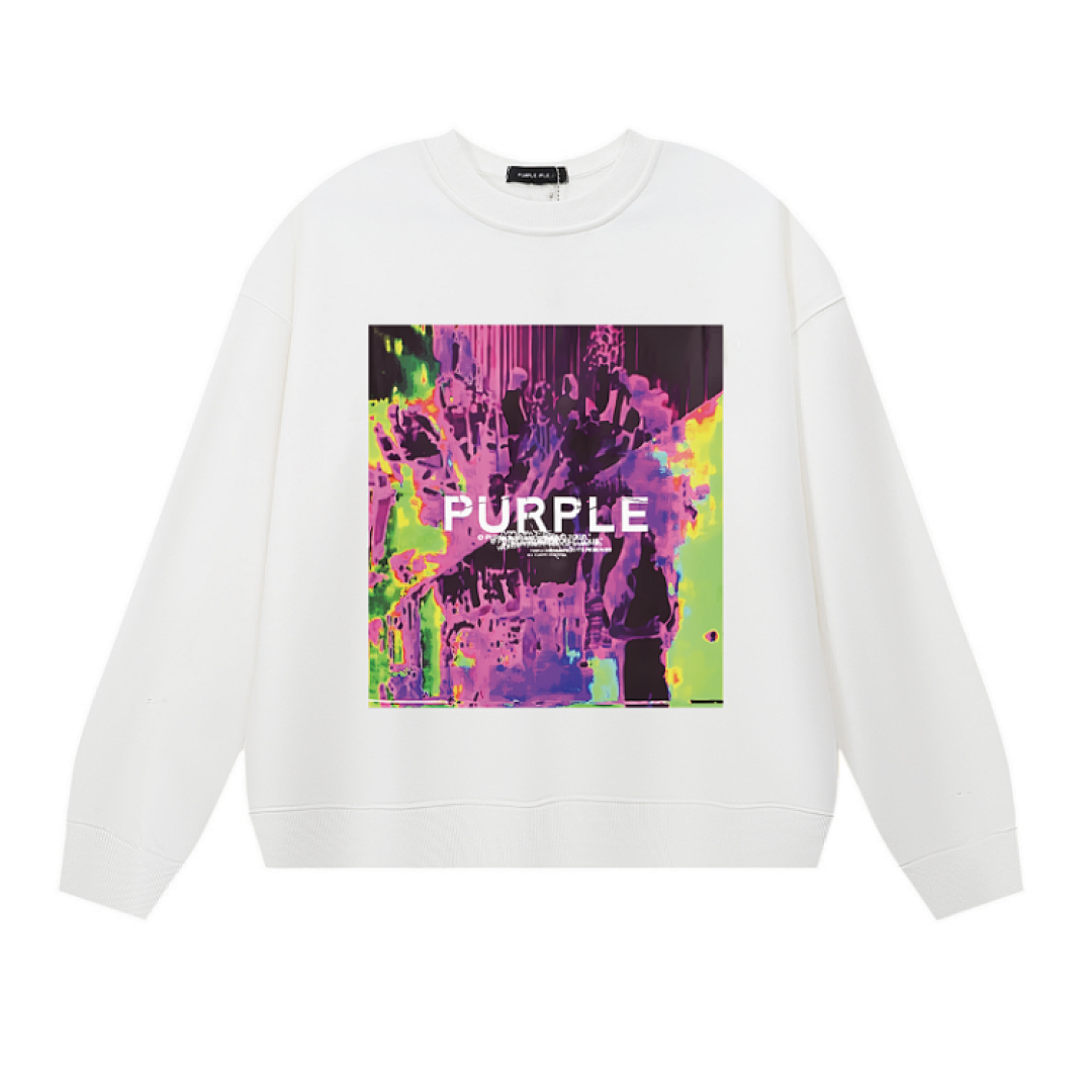 Purple Brand Long Sleeve —# White angle 1
