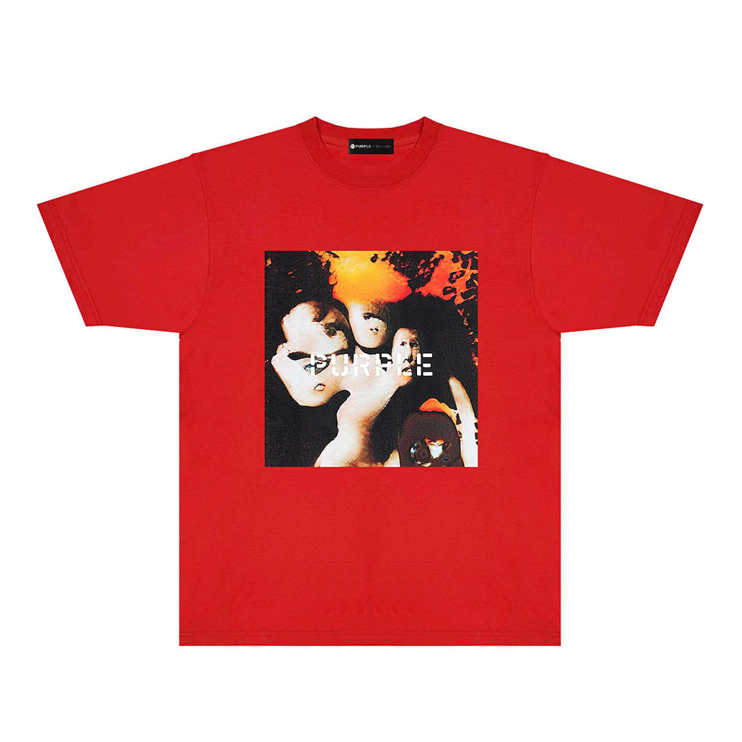 Purple Brand T-Shirt —# Red angle 1