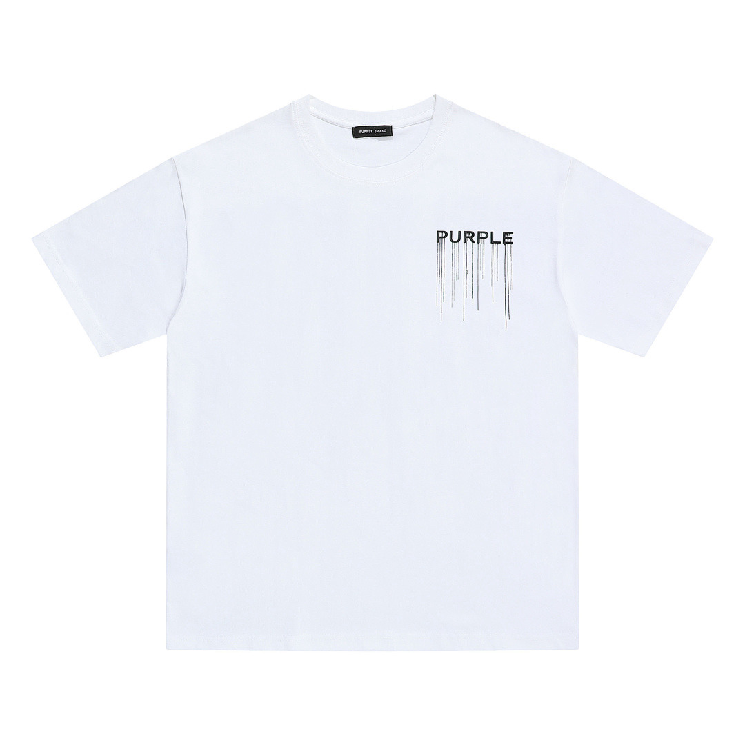 Purple Brand T-Shirt —# White angle 1