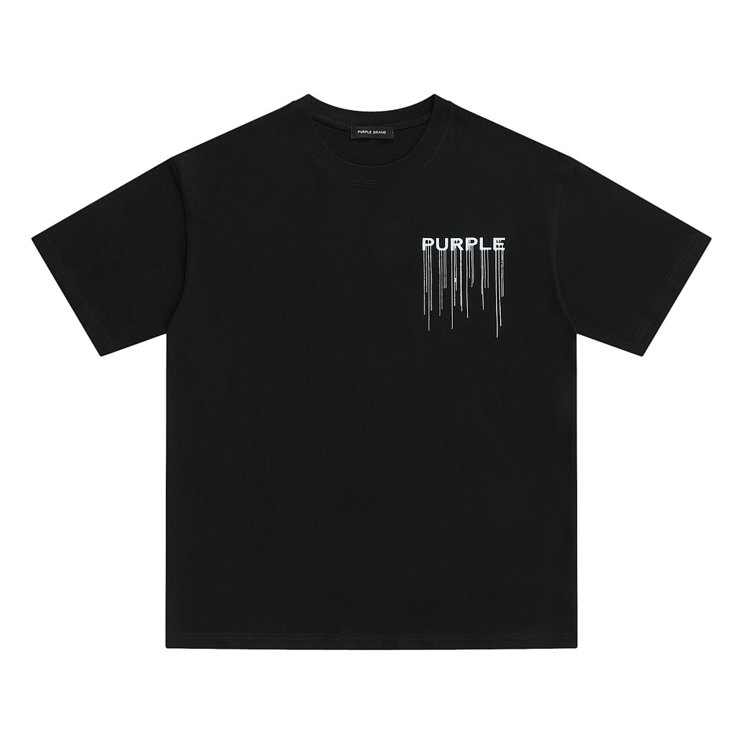 Purple Brand T-Shirt —# Black angle 1