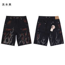 Hellstar Jeans Shorts — BRA-8652 (Washed Black)