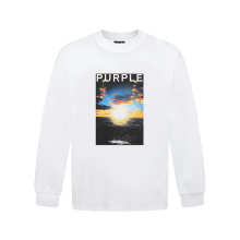 Purple Brand Long Sleeve —# White