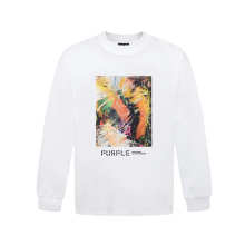 Purple Brand Long Sleeve —# White