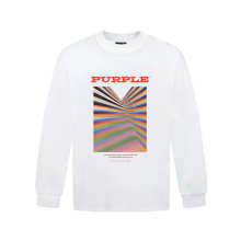 Purple Brand Long Sleeve —# White