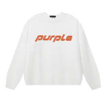 Purple Brand Long Sleeve —# White