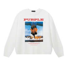 Purple Brand Long Sleeve —# White
