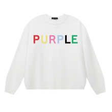 Purple Brand Long Sleeve —# White