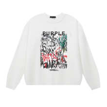 Purple Brand Long Sleeve —# White