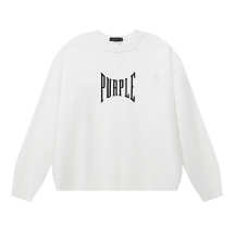 Purple Brand Long Sleeve —# WhiteBlack