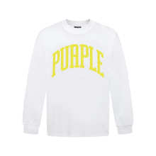 Purple Brand Long Sleeve —# WhiteYellow